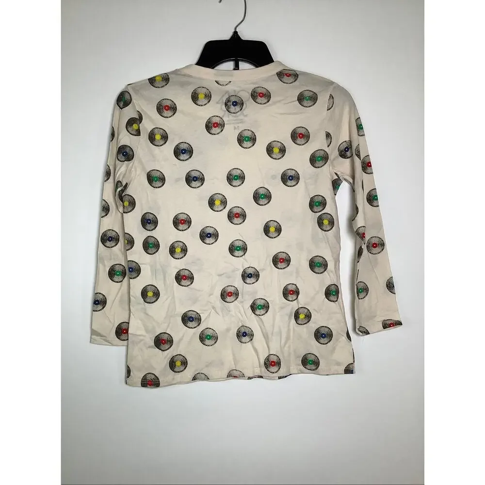 Chaser Kids 14 Cream Vinyl Record Long Sleeve T Shirt Streetwear Vintage V7-15